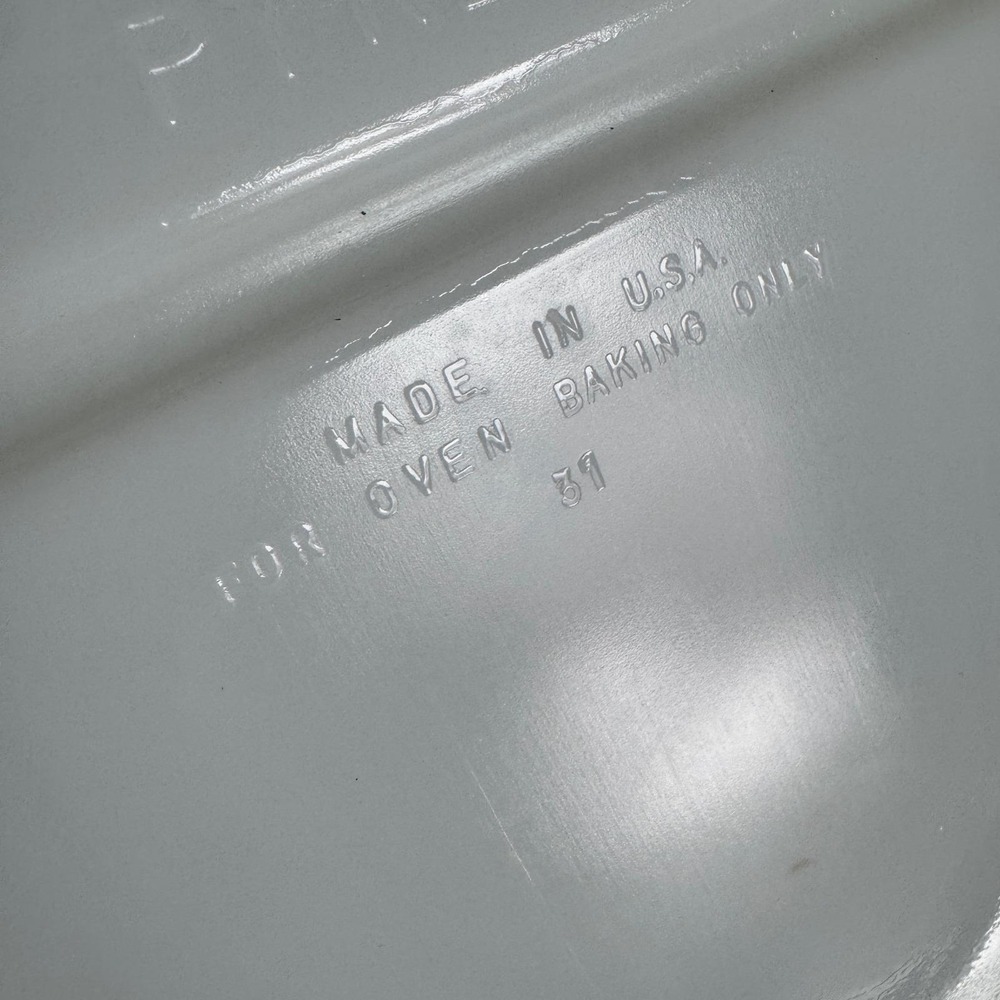 Pyrex 063 1 qt Divided Casserole Dish Orange with lid - Picture 3 of 13